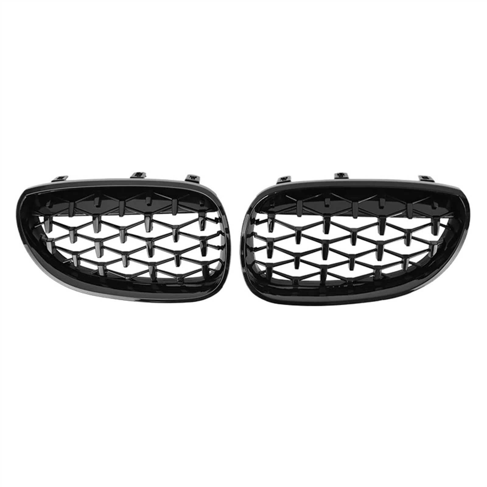 VAAKLM Auto Front Kühlergrill Kompatibel Mit E60 E61 550i 535i 2004 2005 2006 2007 2008 2009 Frontstoßstangengrill Nieren-Renngrill Ersatzzubehör(Black) von VAAKLM