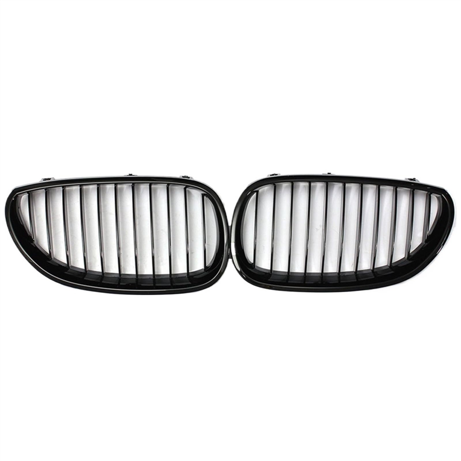 VAAKLM Auto Front Kühlergrill Kompatibel Mit E60 E61 5er-Serie Für M5 525I 525Xi 528I 528Xi 530I 530Xi 2003 2004 2005 2006 2007 2008 2009 Frontnierengitter(Gloss Black) von VAAKLM