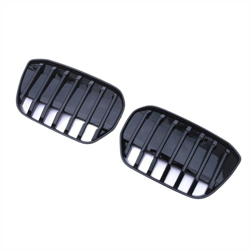 VAAKLM Auto Front Kühlergrill Kompatibel Mit G08 IX3 2020 2021 2022 2023 Frontstoßstange Nierengrill Lufteinlassgitter Auto-Renngitter Body Kit Ersatz(Black) von VAAKLM