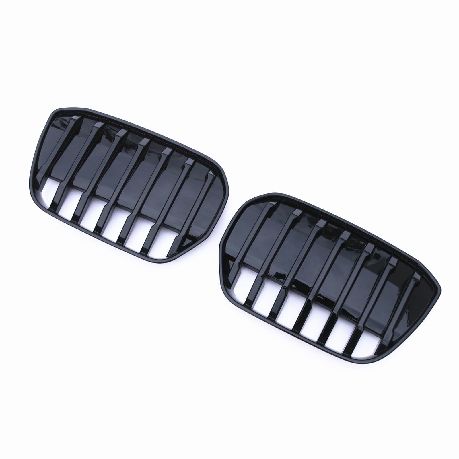 VAAKLM Auto Front Kühlergrill Kompatibel Mit G08 IX3 2020 2021 2022 2023 Frontstoßstange Nierengrill Lufteinlassgitter Auto-Renngitter Ersatzzubehör(Black) von VAAKLM