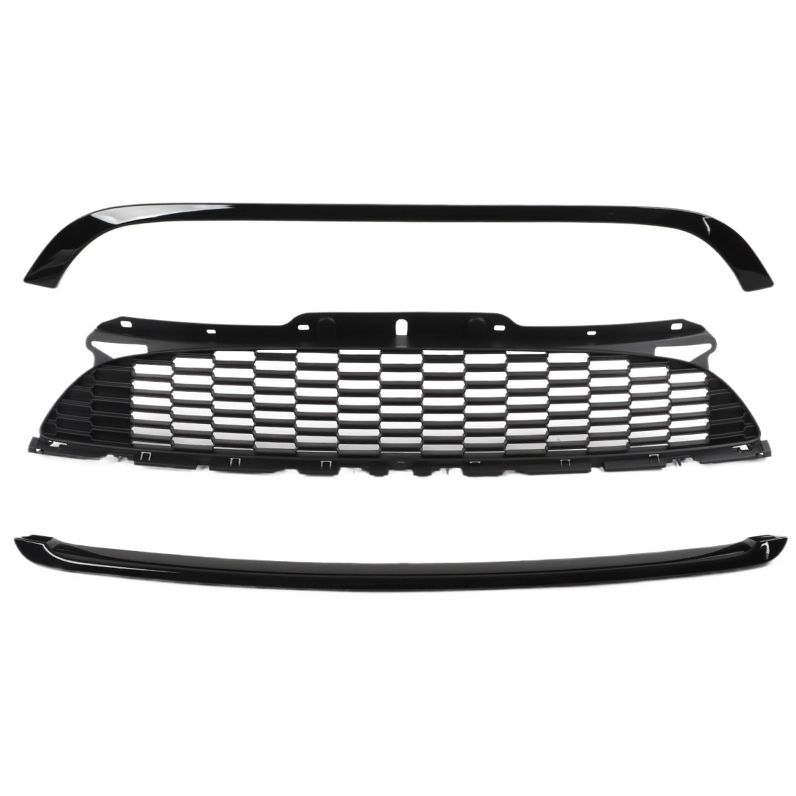 VAAKLM Auto Front Kühlergrill Kompatibel Mit Mini Für Cooper Für R55 S JCW 2008 2009 2010 2011 2012 2013 2014 Für R56 S JCW 2007 2008 2009 2010 2011 2012 2013 Fronthaubengrill von VAAKLM