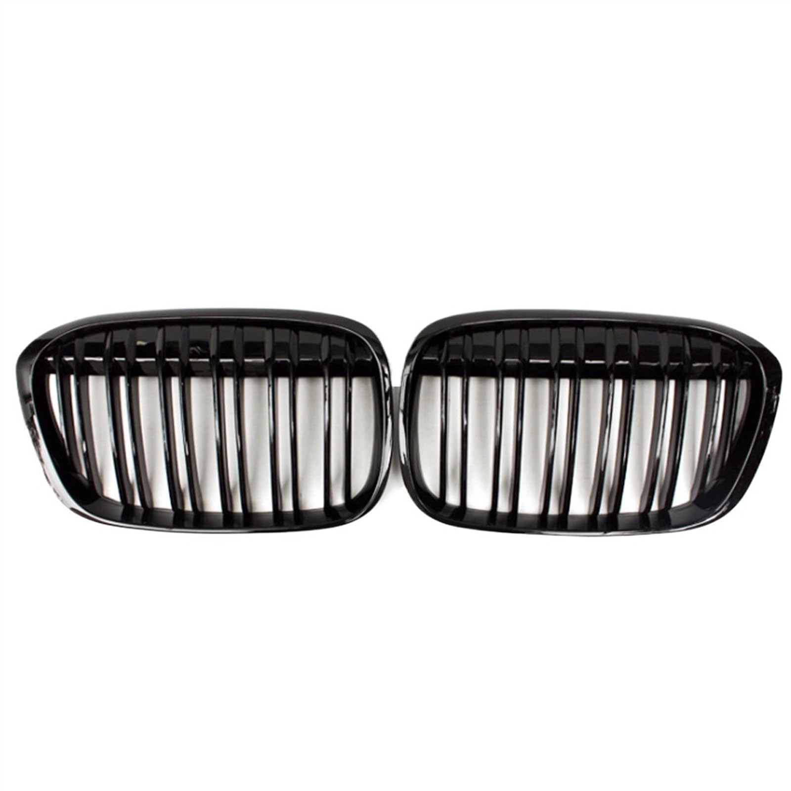 VAAKLM Auto Front Kühlergrill Kompatibel Mit X1 F48 F49 2016 2017 2018 2019 2020 Auto Glanz Schwarz Front Stoßstange Nieren Grill Gitter Auto Front Kühlergrill(Glossy Black) von VAAKLM