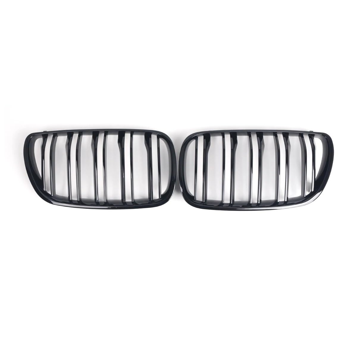 VAAKLM Auto Front Kühlergrill Kompatibel Mit X3 E83 SUV 2007 2008 2009 2010 Auto Front Nierengrill Glänzend Schwarz Haube Stoßstange Mesh Front Einlass Grille von VAAKLM