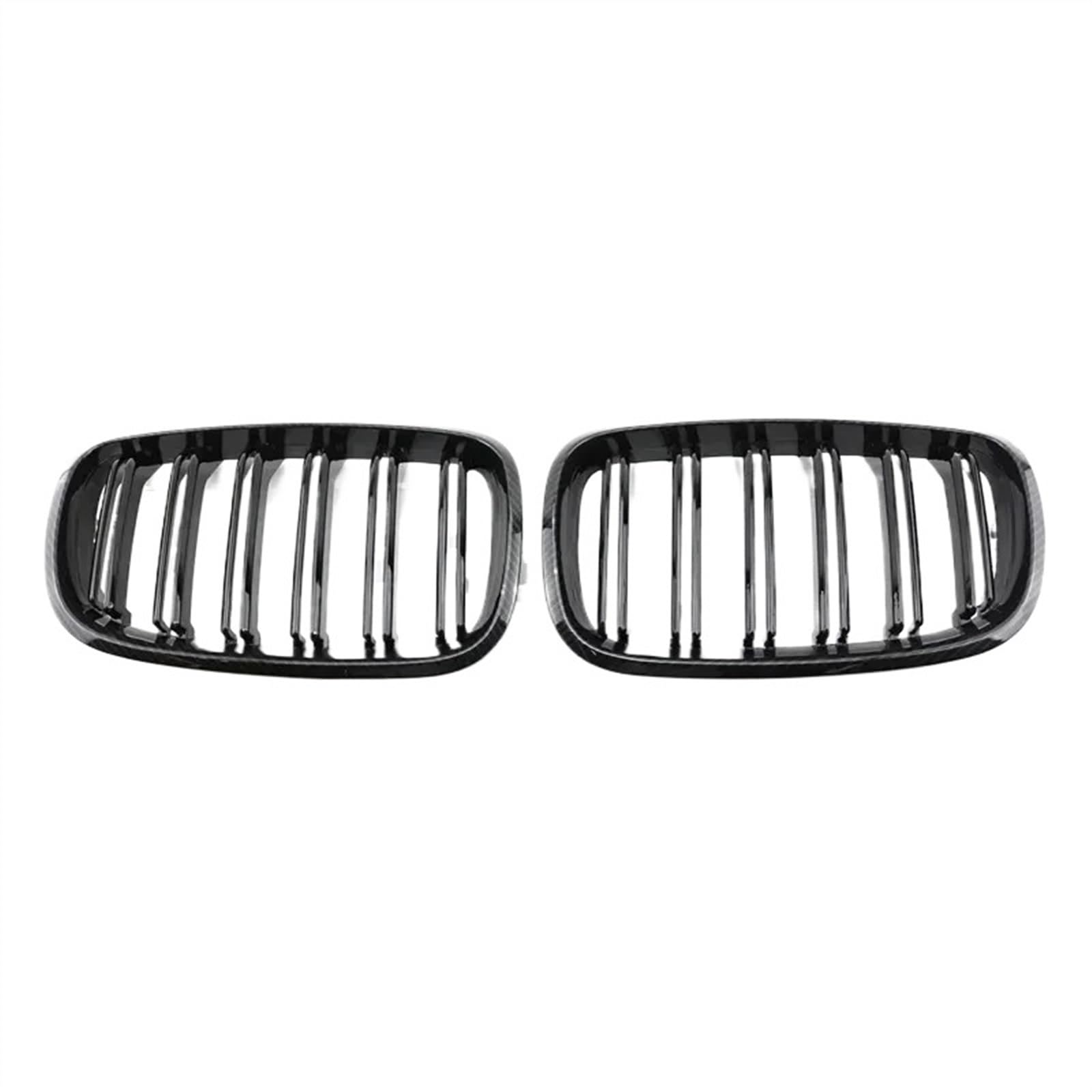 VAAKLM Auto Front Kühlergrill Kompatibel Mit X5 E70 2007 2008 2009 2010 2011 2012 2013 Kompatibel Mit X6 E71 E72 2008 2009 2010 2011 2012 2013 2014 Auto-Frontkühlergrill(Carbon) von VAAKLM