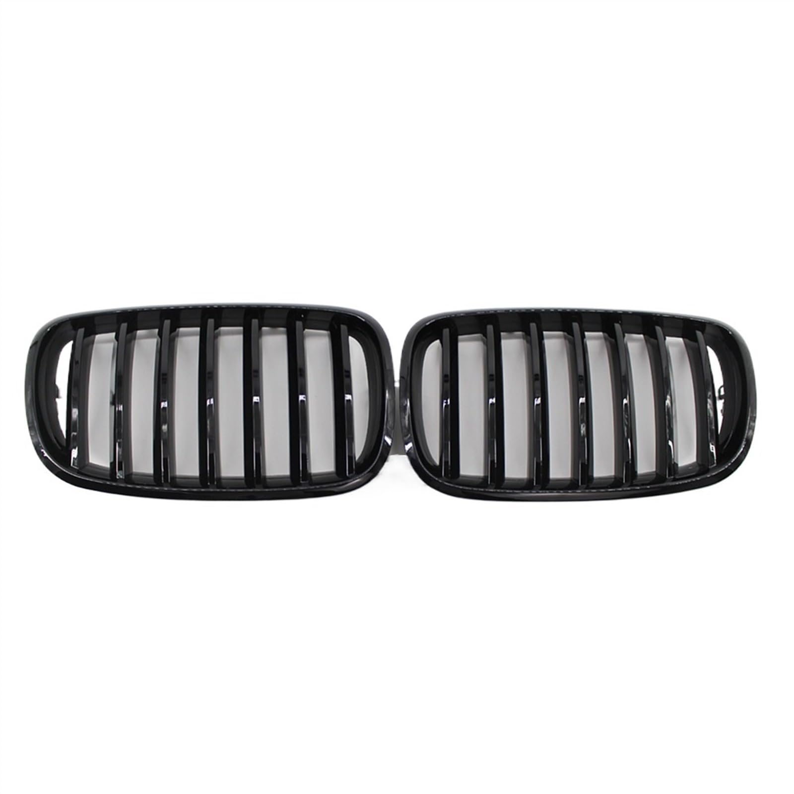 VAAKLM Auto Front Kühlergrill Kompatibel Mit X5 E70 2007 2008 2009 2010 2011 2012 2013 Nierengrill Schwarz Glänzend OEM: 51137157687 51137157688 51137185223 51137185224 von VAAKLM