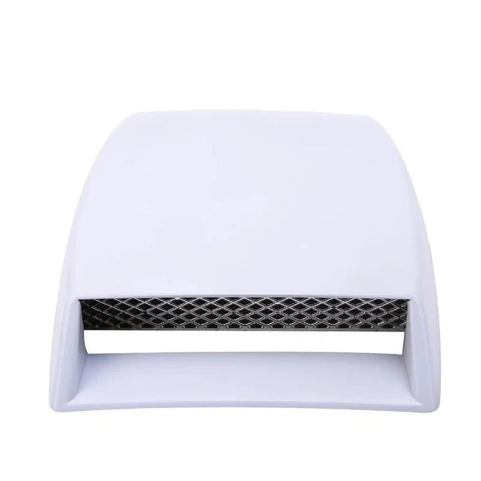 VAAKLM Auto Lufteinlässe Auto Front Motor Motorhaube Scoops Vents Dekorative Universal Air Flow Intake Aufkleber Abdeckung Zubehör(White) von VAAKLM