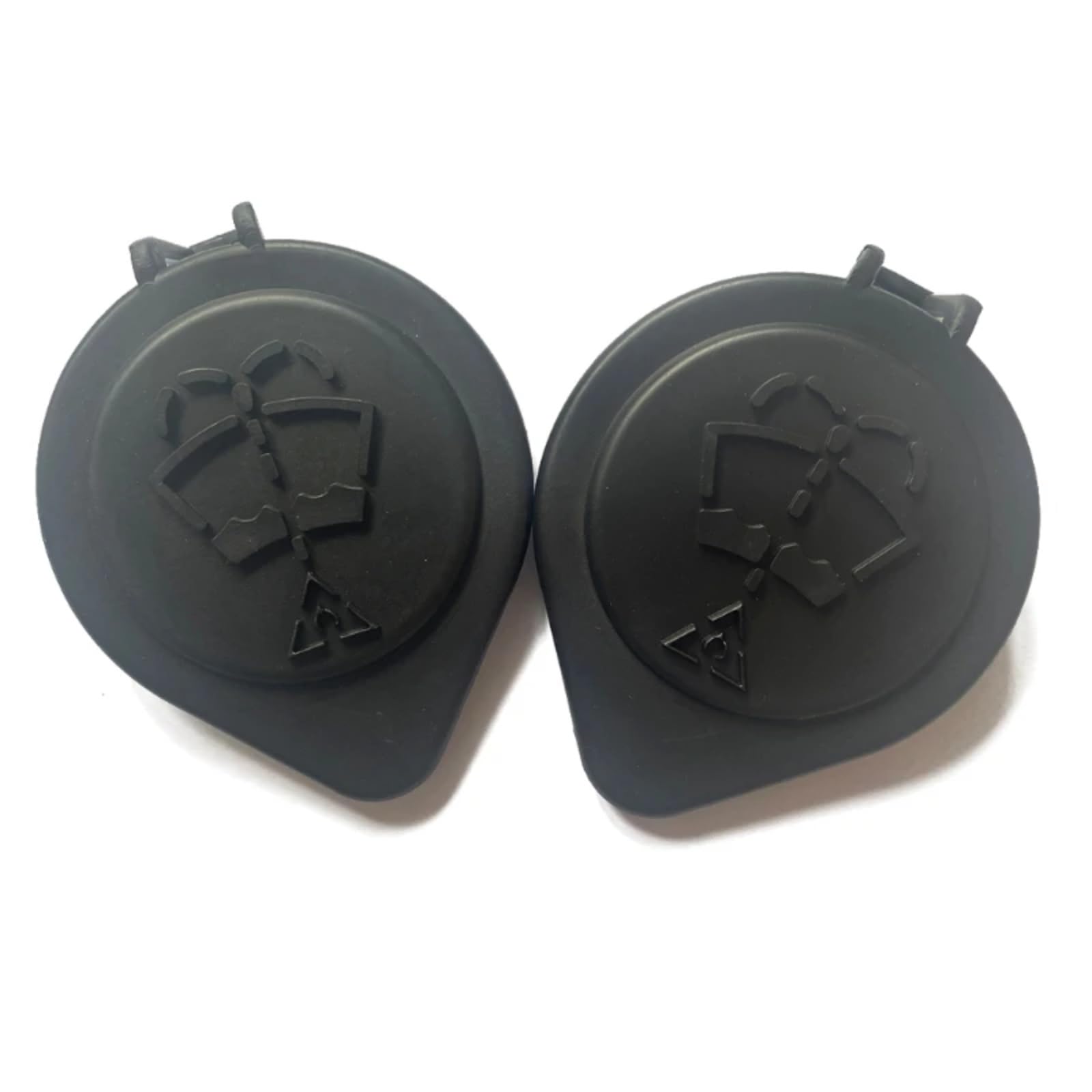 VAAKLM Auto Wassertankdeckel Kompatibel Mit 1 2011 Scheibenwischer-Waschflüssigkeitsbehälter-Abdeckung Wassertank-Flaschendeckeldeckel OEM: 61661379054(Black,2 Pcs) von VAAKLM