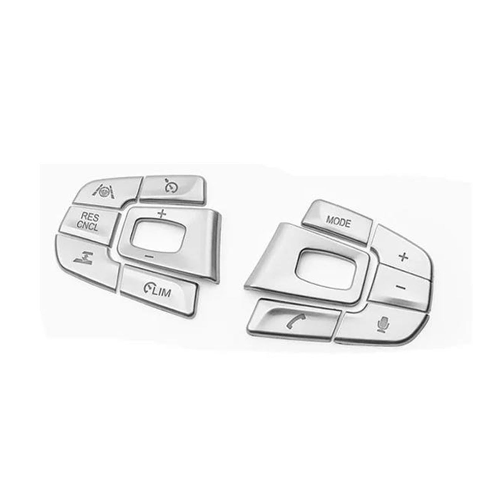 VAAKLM Kompatibel Mit 5 6 Series G30 G32 2018 2019 2020 2021 Auto-Lenkrad-Tasten-Schalter Dekorieren Abdeckung Trim Innenzubehör Auto Knopf Dekoration(12pcs) von VAAKLM