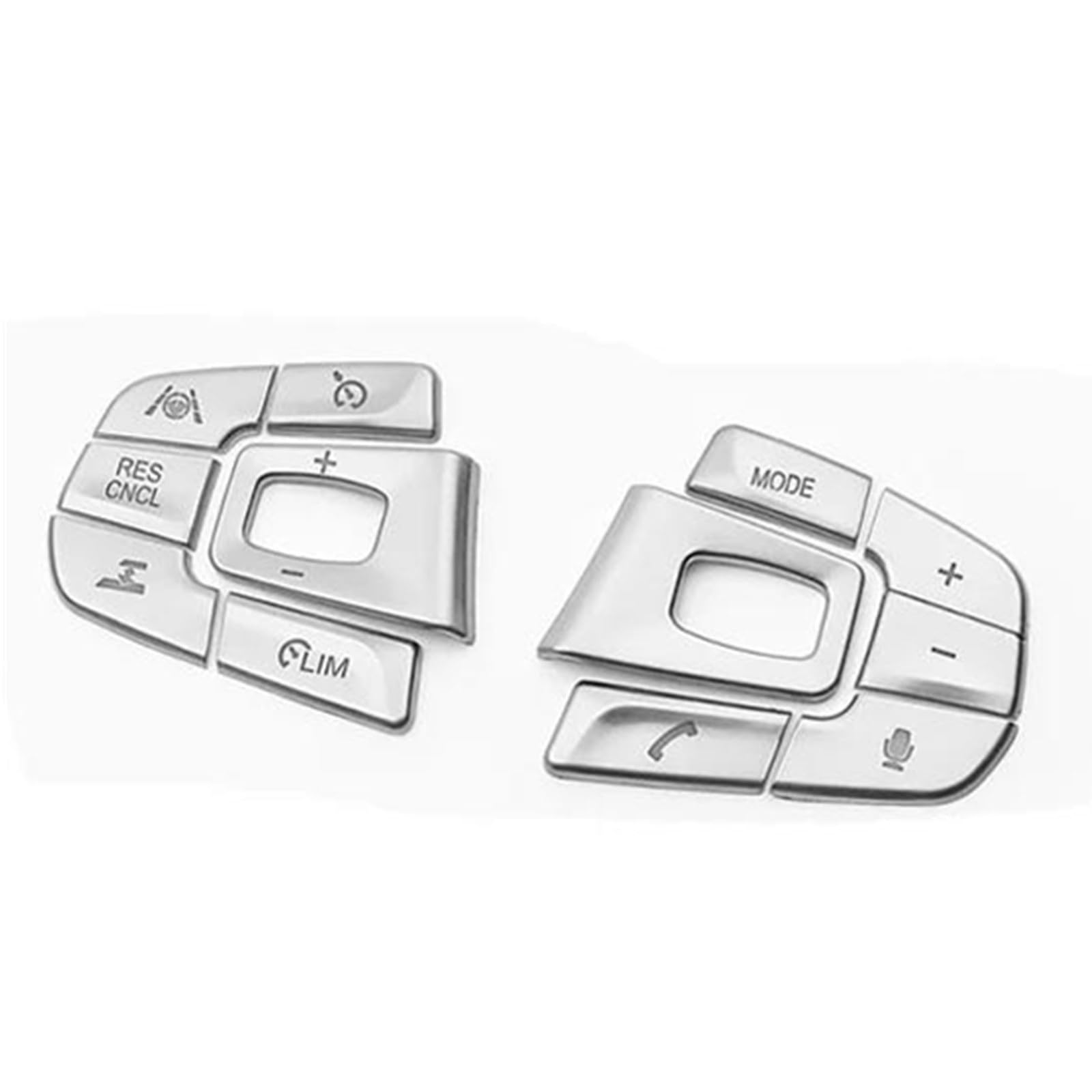 VAAKLM Kompatibel Mit 5 6 Series G30 GT G32 2018 2019 2020 2021 Auto-Lenkrad-Tasten-Schalter Dekorieren Abdeckung Trim Innenzubehör Auto Knopf Dekoration(12pcs) von VAAKLM