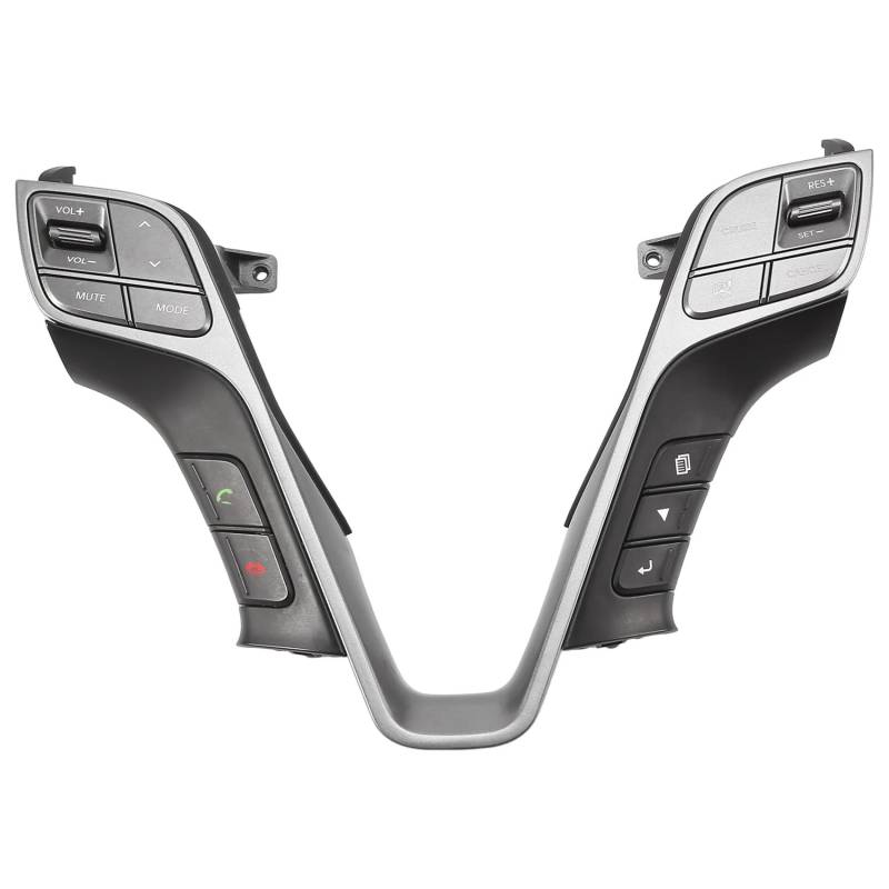 VAAKLM Lenkradknopf Kompatibel Mit Hyundai Für Santafe DM 2012 2013 2014 2015 2016 2017 Auto-Anrufbeantworter-Telefonknopfschalter Auto-Lenkrad-Tastenteile von VAAKLM