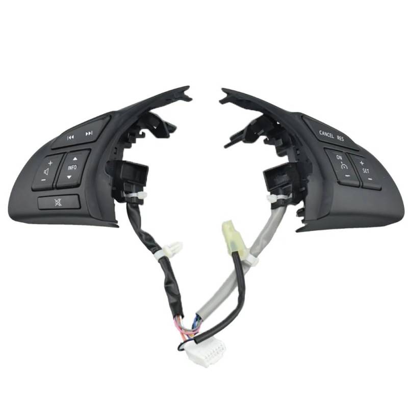 VAAKLM Lenkradknopf Kompatibel Mit Mazda Für Cx-4 2016 Für Cx-5 2013 2014 2015 Lenkradtasten Schwarze Multifunktions-Lenkrad-Audio-Keyster von VAAKLM