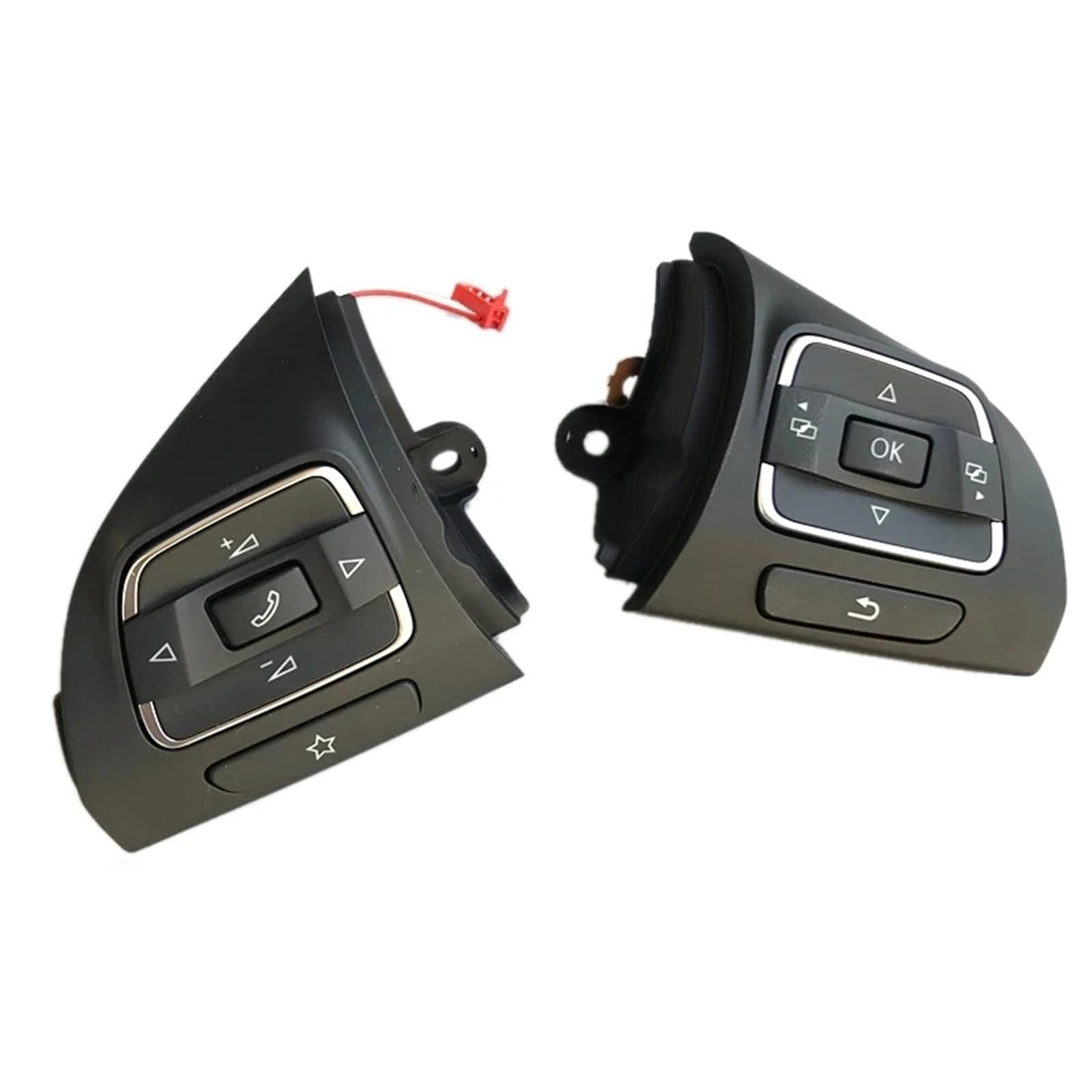 VAAKLM Lenkradknopf Kompatibel Mit VW Für Cc Für EOS 2009–2014 Für Golf MK6 2009–2013 5C0959538A Auto-Multifunktions-Lenkrad-Kombinationssteuerungstaste von VAAKLM