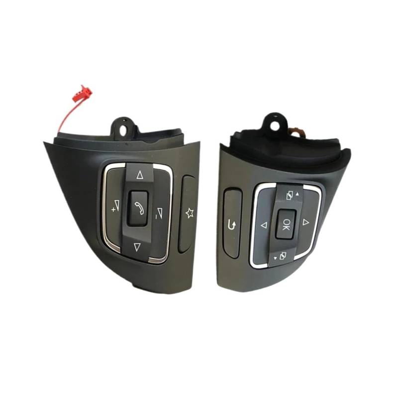 VAAKLM Lenkradknopf Kompatibel Mit VW Für Golf MK6 2009–2013 Für Cc 2009–2014 5C0959537A Auto-Multifunktions-Lenkrad-Tempomatschalter-Knopf-Baugruppe von VAAKLM