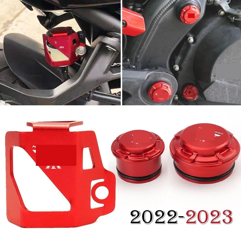 Öleinfülldeckel Protector Für Mo&to Mo&rini XCape 650 650X Für X-Cape 650 2022-2023 Motorrad Hinten Brems Flüssigkeit Reservoir Abdeckung Schutz Rahmen Loch Abdeckung von VAEVEN