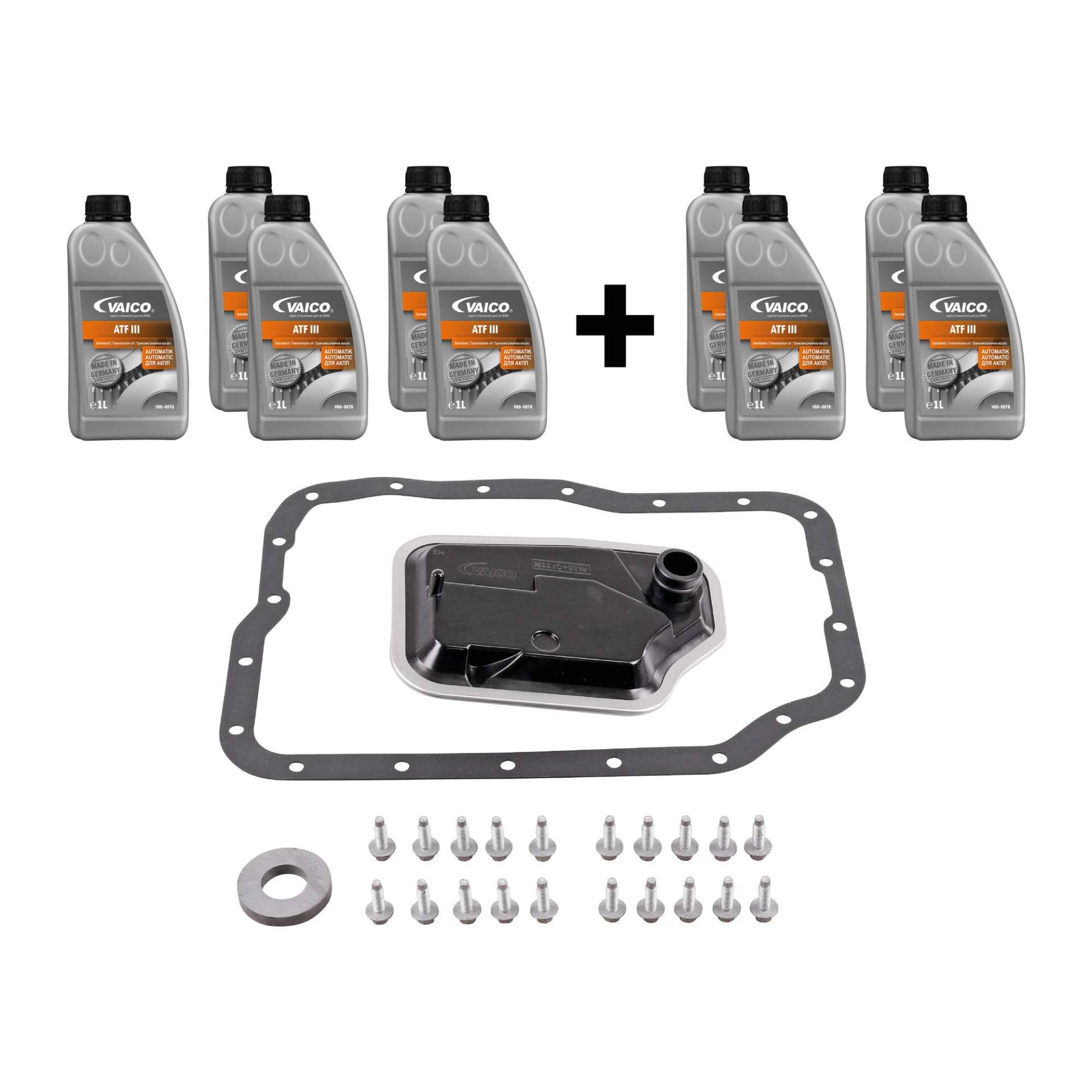 Automatikgetriebe Ölwechsel Filter passend für C-Max Fiesta Focus 3 323 5 6 4-Gang 4F27E von VAICO