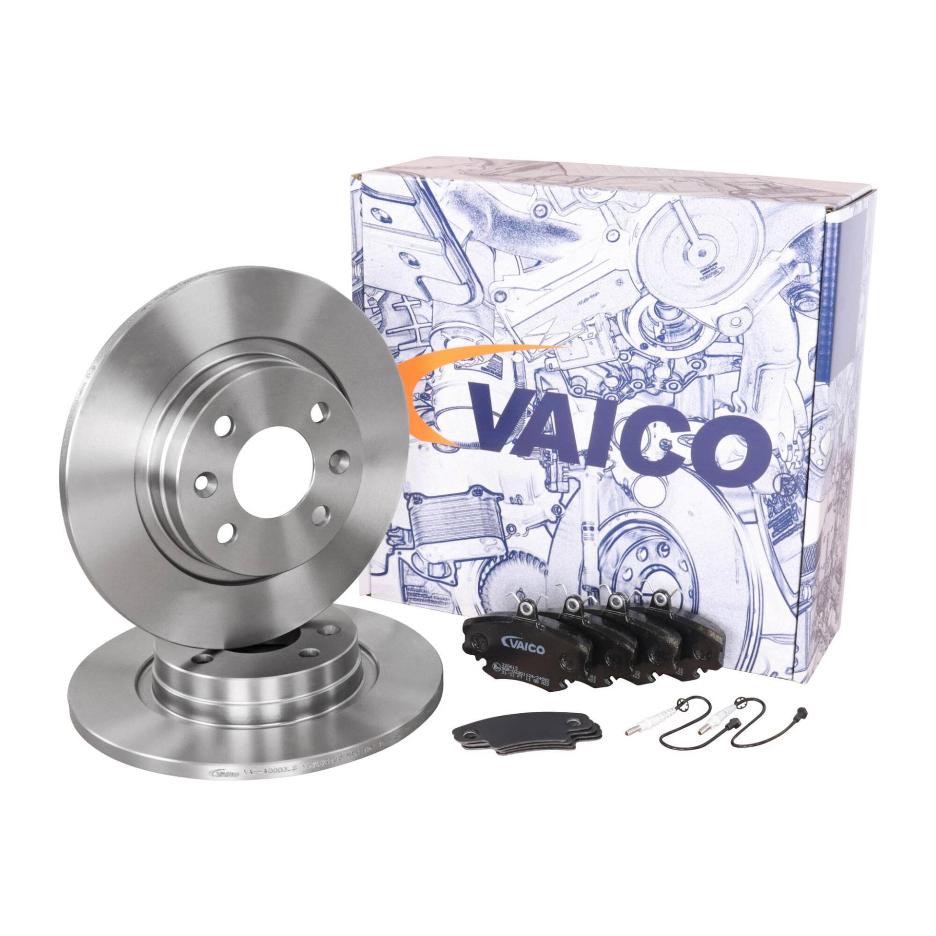 VAICO V46-1241 BREMSSCHEIBEN BELÄGE VORNE SATZ PASSEND FÜR TWINGO 1 2 LOGAN SANDERO EXPERT KIT+ von VAICO