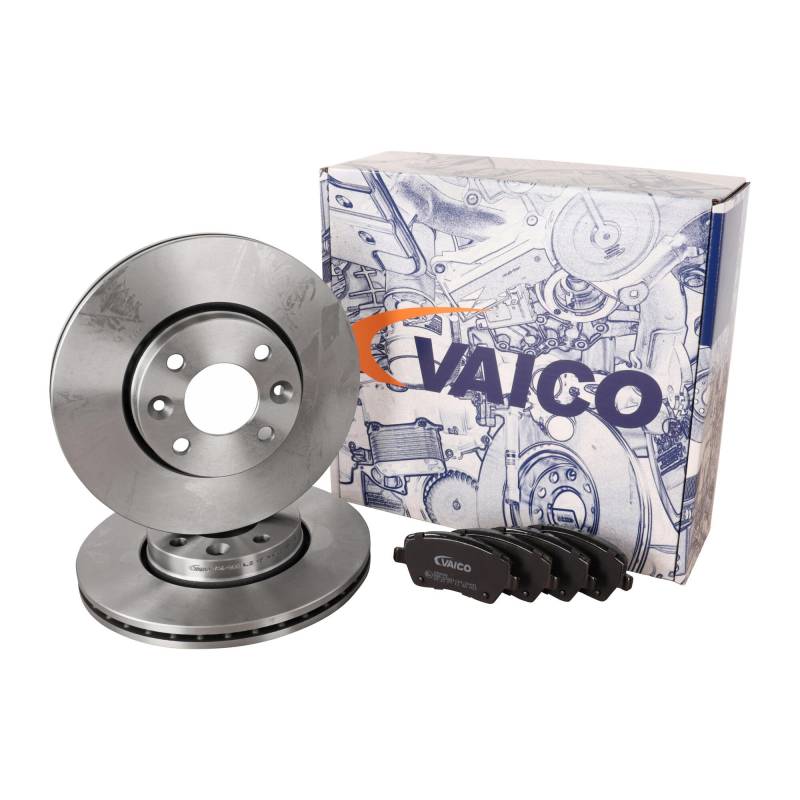 VAICO V46-1229 BREMSSCHEIBEN BELÄGE VORNE SATZ PASSEND FÜR MODUS CLIO 3 MICRA K12 EXPERT KIT+ von VAICO