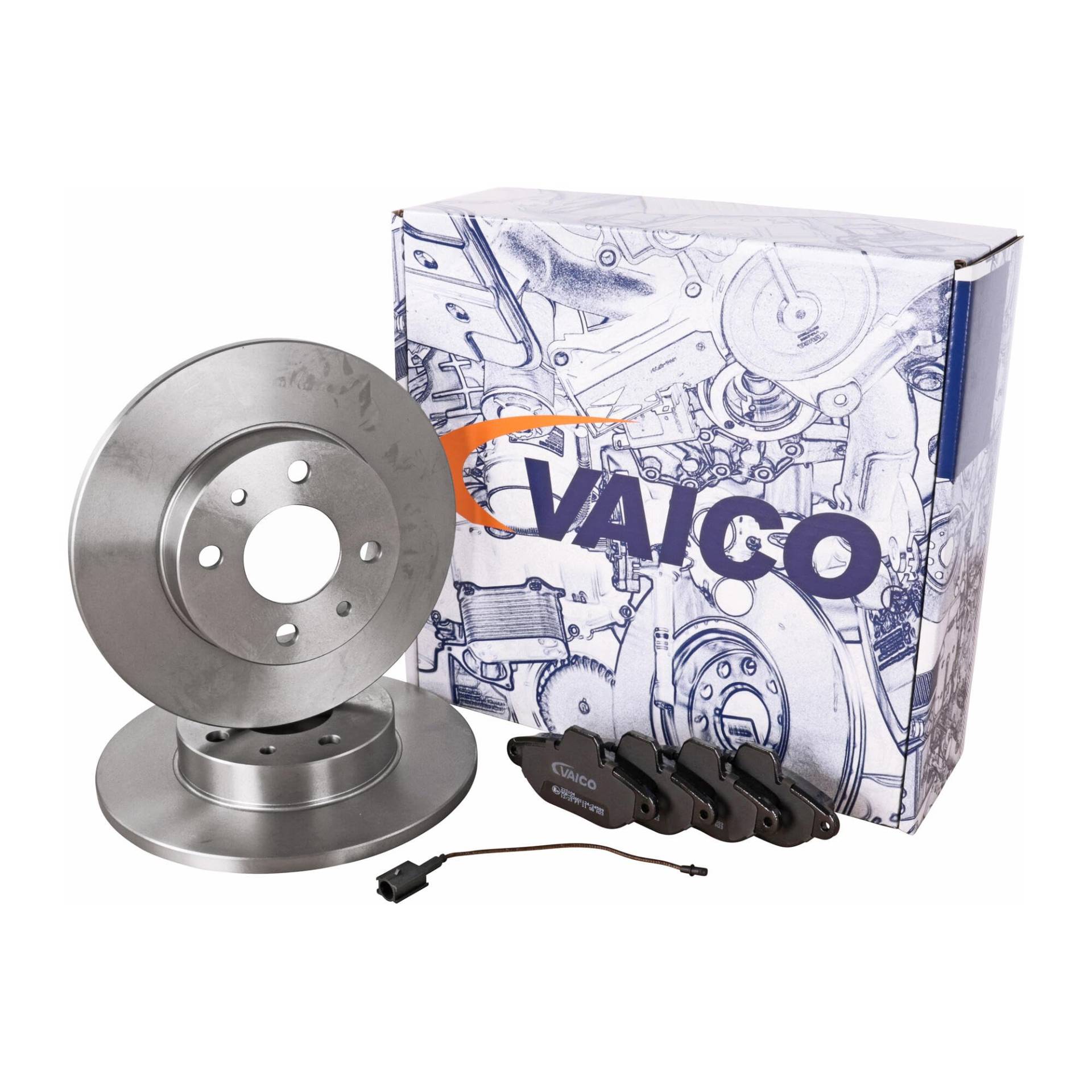 VAICO V24-1174 BREMSSCHEIBEN BELÄGE VORDERACHSE SATZ PASSEND FÜR 500 312 500C KA RU8 EXPERT KIT+ von VAICO