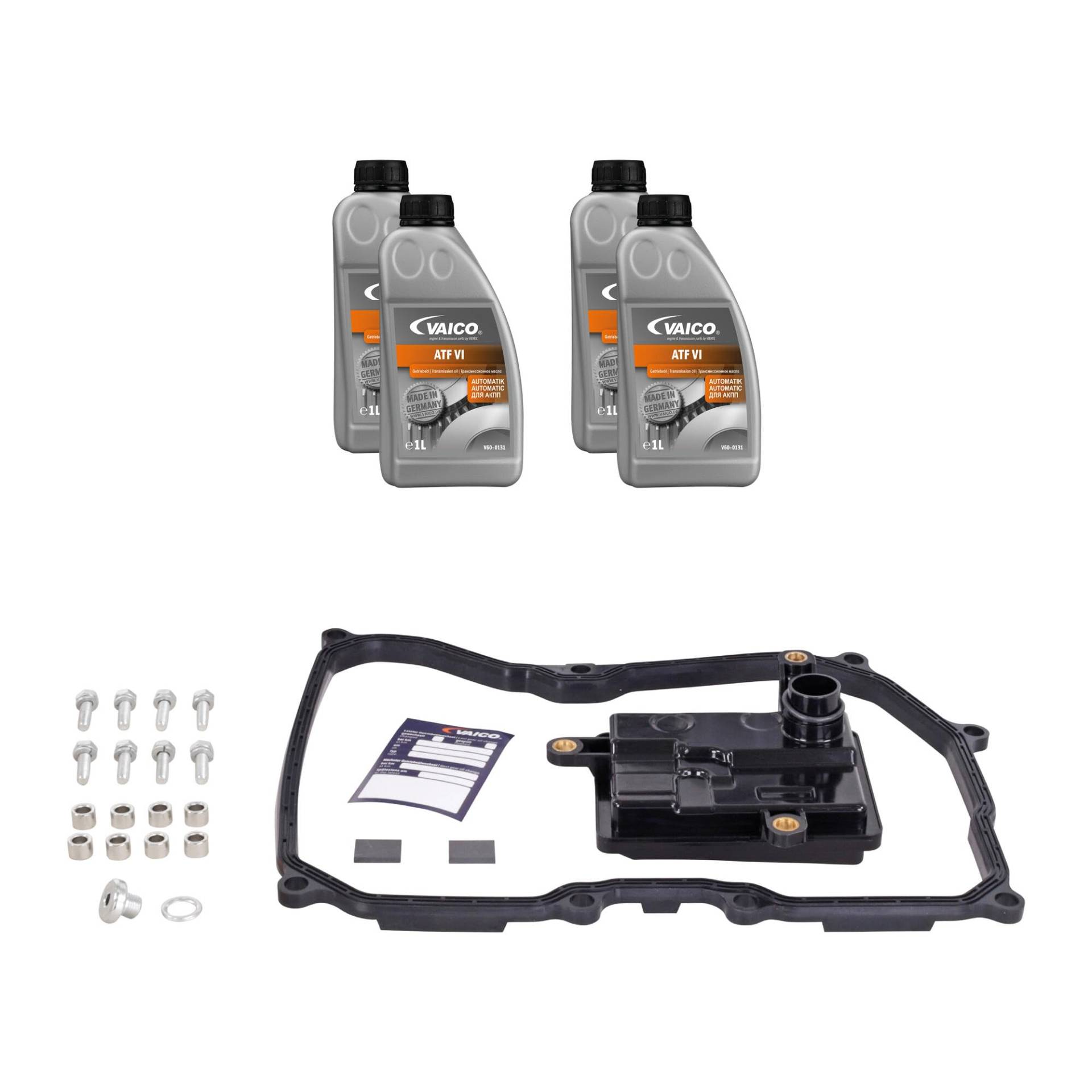 VAICO V10-8038 FILTERSATZ ÖLWECHSEL AUTOMATIKGETRIEBE KIT PASSEND FÜR 6-GANG 09G AQ160 EXPERT KIT+ von VAICO