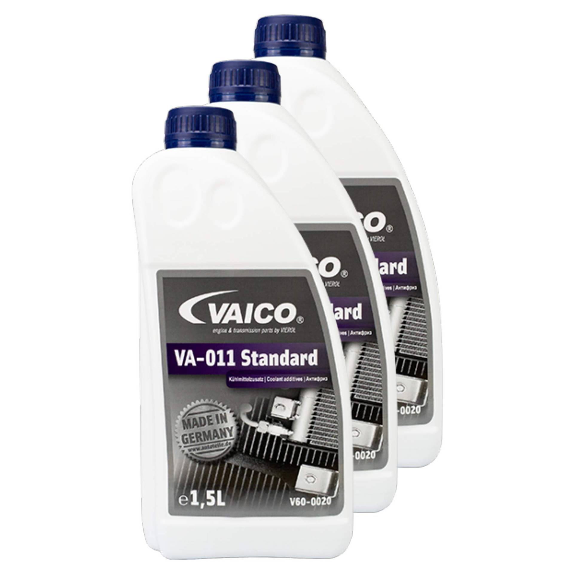 VAICO 3X Frostschutz Va-011 Standard Blau 5L Erstausrüsterqualität V60-0020 von VAICO