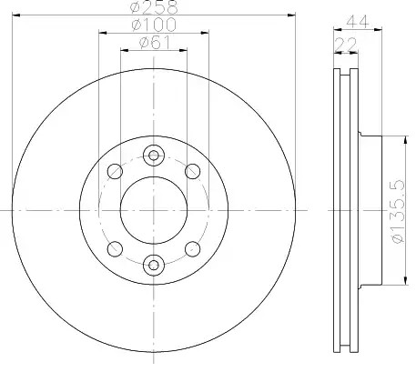 VAICO Bremsscheibe RENAULT,VOLVO,DACIA V46-80022 402061200R,402065054R,402062212R Bremsscheiben,Scheibenbremsen 402067025R,A402067025R,402061841R von VAICO