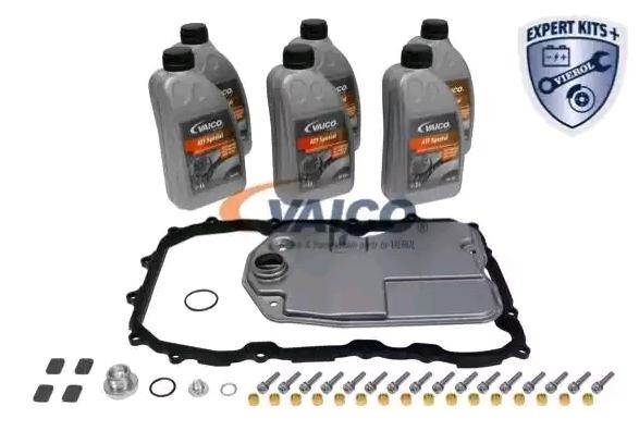 VAICO Teilesatz, Ölwechsel-Automatikgetriebe VW,AUDI,PORSCHE V10-3214 09D321371,09D325435kit2,9D325435kit2 9D325429,9D325435,95530740300,95530740301 von VAICO