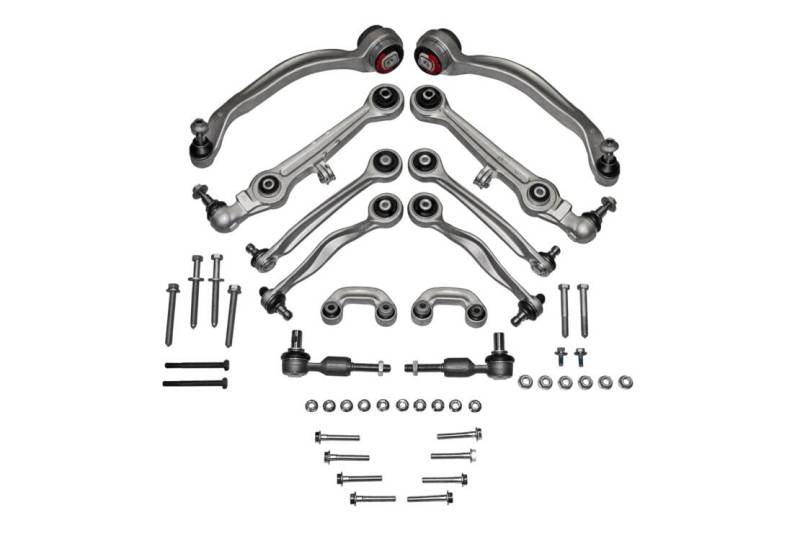 Querlenkersatz Vorderachse 12-teilig mit Zubehör passend für AUDI VW A4 A6 A8 PASSAT von VAICO