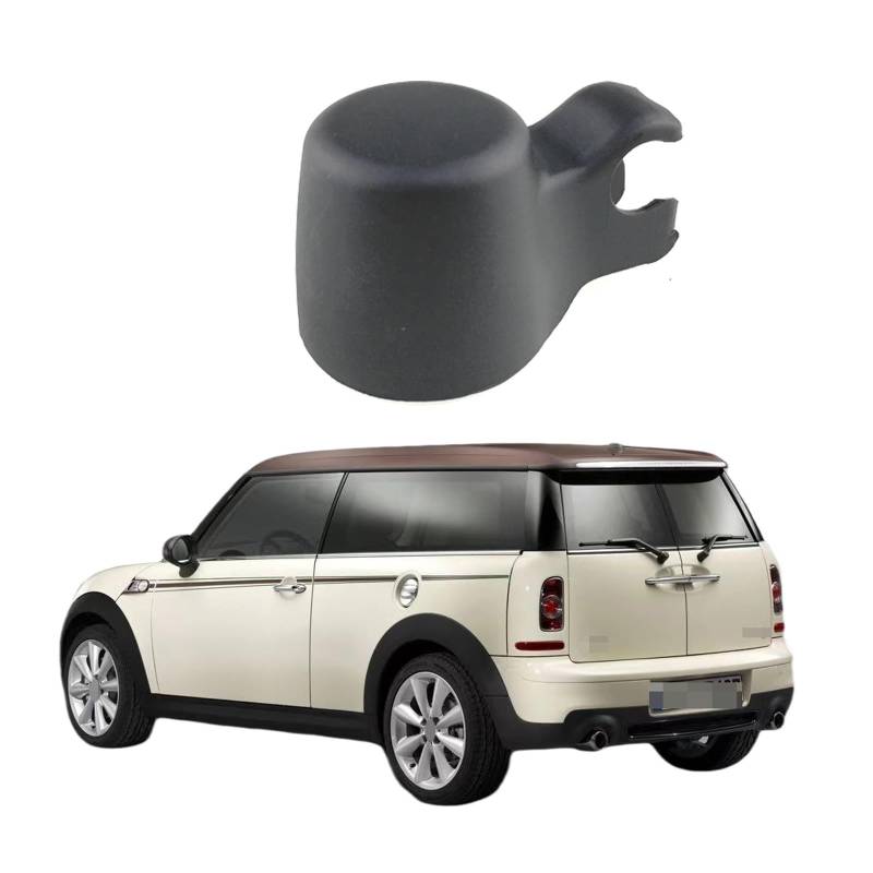 VAKIRA Heckscheiben-Scheibenwascher-Wischerarm-Mutter-Abdeckkappe, for Mini, for Cooper Clubman R55 2008–2015, Autozubehör-Zubehör Abdeckung der Wischerblattmutter von VAKIRA