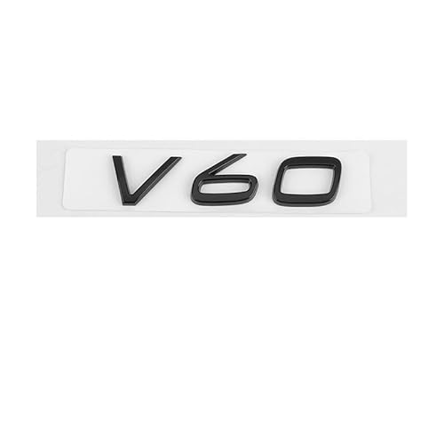 3D car Sticker Autoabzeichen Emblem, für Volvo V60 3D Metall Chrom Selbstklebende Logo Emblem Außendekoration Zubehör,A von VALBEL