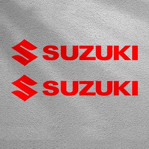 VALBEL Auto Emblem Aufkleber für Suzuki, Auto Abzeichen Logo Aufkleber, Rot von VALBEL