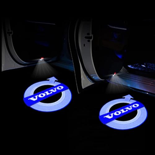 Autotür Logo Projektor für Volvo S90L S60L XC60 XC40 V60 V90, Unterbodenbeleuchtung Auto Willkommen LED Licht, WillkommensLicht HD Autotür Licht Logo Projektor,D 4PCS von VALBEL