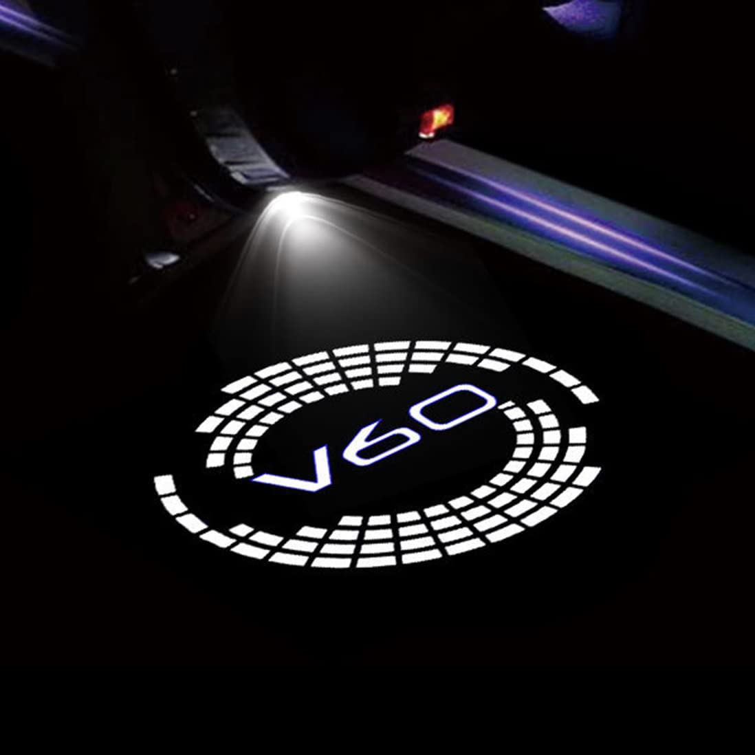 VALBEL Autotür Logo Projektor für Volvo v60 v90, Unterbodenbeleuchtung Auto Willkommen LED Licht, WillkommensLicht HD Autotür Licht Logo Projektor,B 2PCS von VALBEL