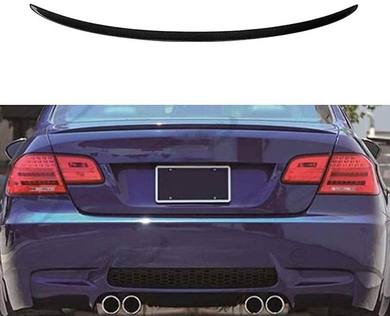 Auto Kofferraum Heck Spoiler für BMW E92 335i 328i 2007-2013, Kratzfest Dauerhaft ABS Kofferraumspoiler Auto Spoiler Lippe, Performance Heckflügel Tuning Zubehör von VALCLA