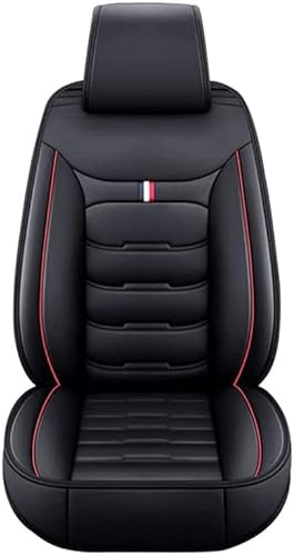 Auto Sitzbezüge Sets für Suzuki Vitara 2015-2024,5 Sitzer Leder Bequem rutschfest Sitzschoner Verschleißfester Sitzauflage,Auto Innenraum Zubehör,A Black von VALCLA