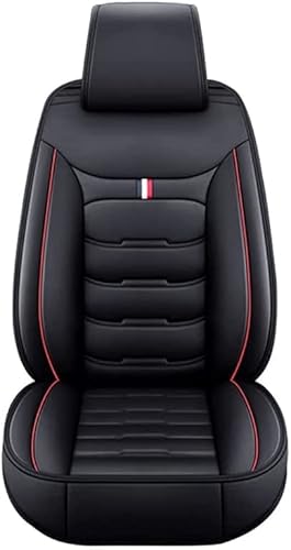 VALCLA Auto Sitzbezüge Sets für Hyundai ix35 (TL) 3. Generation 2016-2023,5 Sitzer Leder Bequem rutschfest Sitzschoner Verschleißfester Sitzauflage,Auto Innenraum Zubehör,A Black von VALCLA