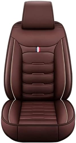 VALCLA Auto Sitzbezüge Sets für Mazda CX 5 (2018-2022),5 Sitzer Leder Bequem rutschfest Sitzschoner Verschleißfester Sitzauflage,Auto Innenraum Zubehör,C Brown von VALCLA