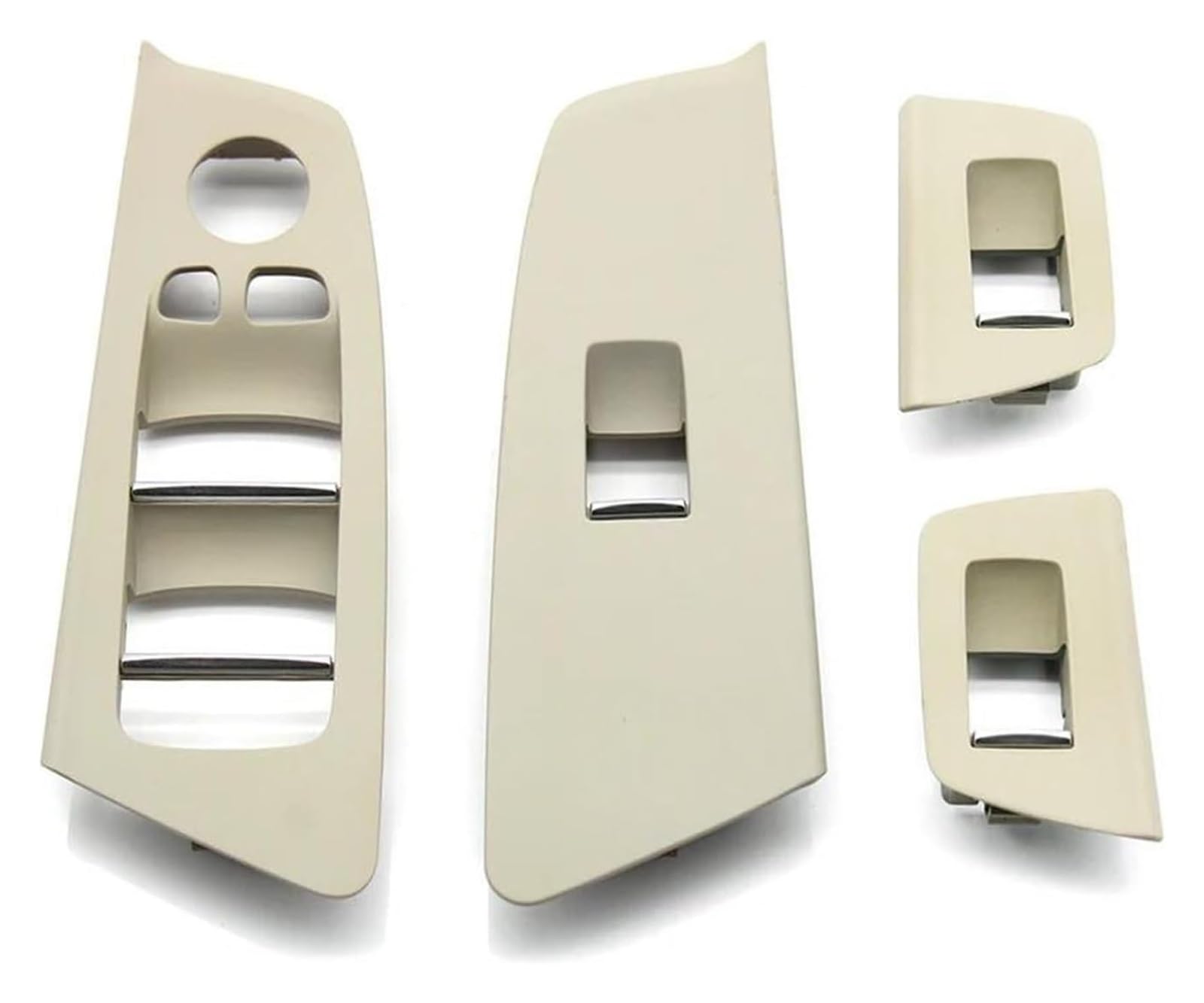 Innenverkleidung Für B&MW 5er M5 G30 G31 F90 525 528 530 540 LHD Auto Auto Innenraum Links Rechts Tür Fensterheber Schalter Abdeckung Panel(Oyster 4pcs Set) von VALCRIBY