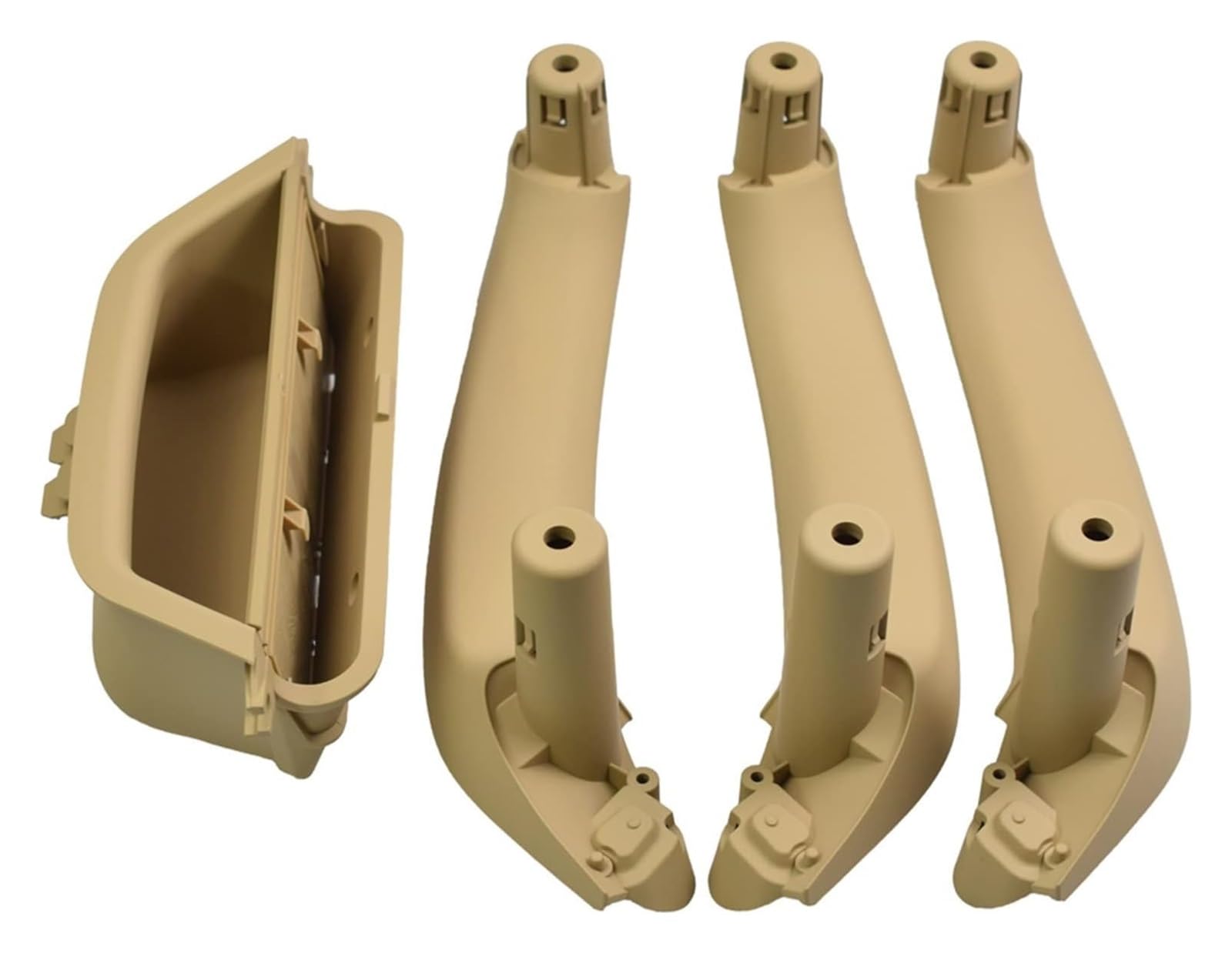 Innenverkleidung Für B&MW X3 X4 F25 F26 2010 2011 2012 2013 2014 2015 2016 2017 Autotür Innentürgriff Pull Trim Auto Innenarmlehnen(Beige-4pcs) von VALCRIBY