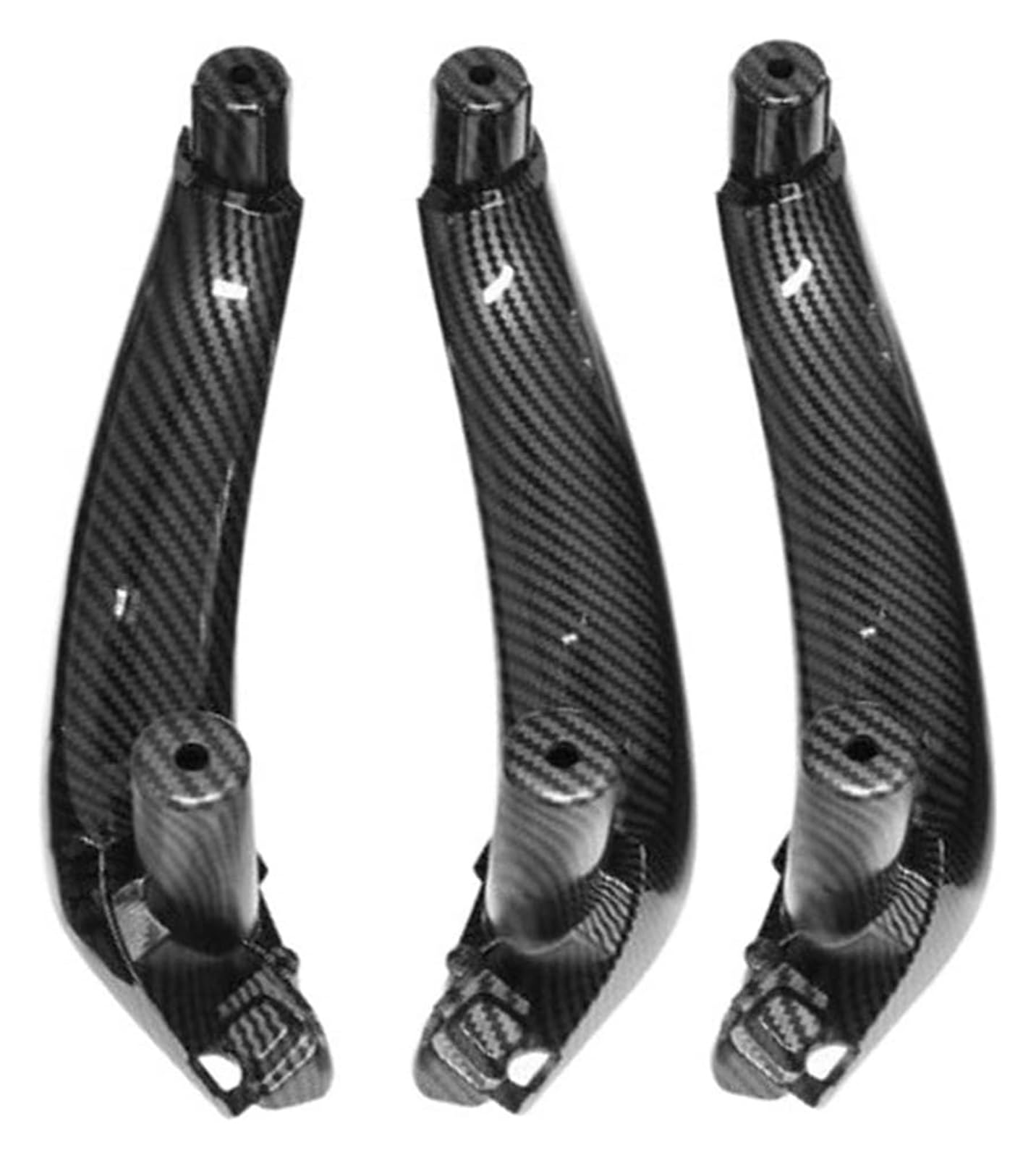 Innenverkleidung Für B&MW X3 X4 F25 F26 2010-2017 LHD RHD Auto Links Vorne Innentürgriff Panel Griff Pull Trim Abdeckung Auto Zubehör(Lhd 3pcs Set Carbon) von VALCRIBY