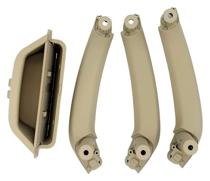 Innenverkleidung Für B&MW X3 X4 F25 F26 2010-2017 LHD RHD Auto Links Vorne Innentürgriff Panel Griff Pull Trim Abdeckung Auto Zubehör(Lhd 4pcs Set Beige) von VALCRIBY