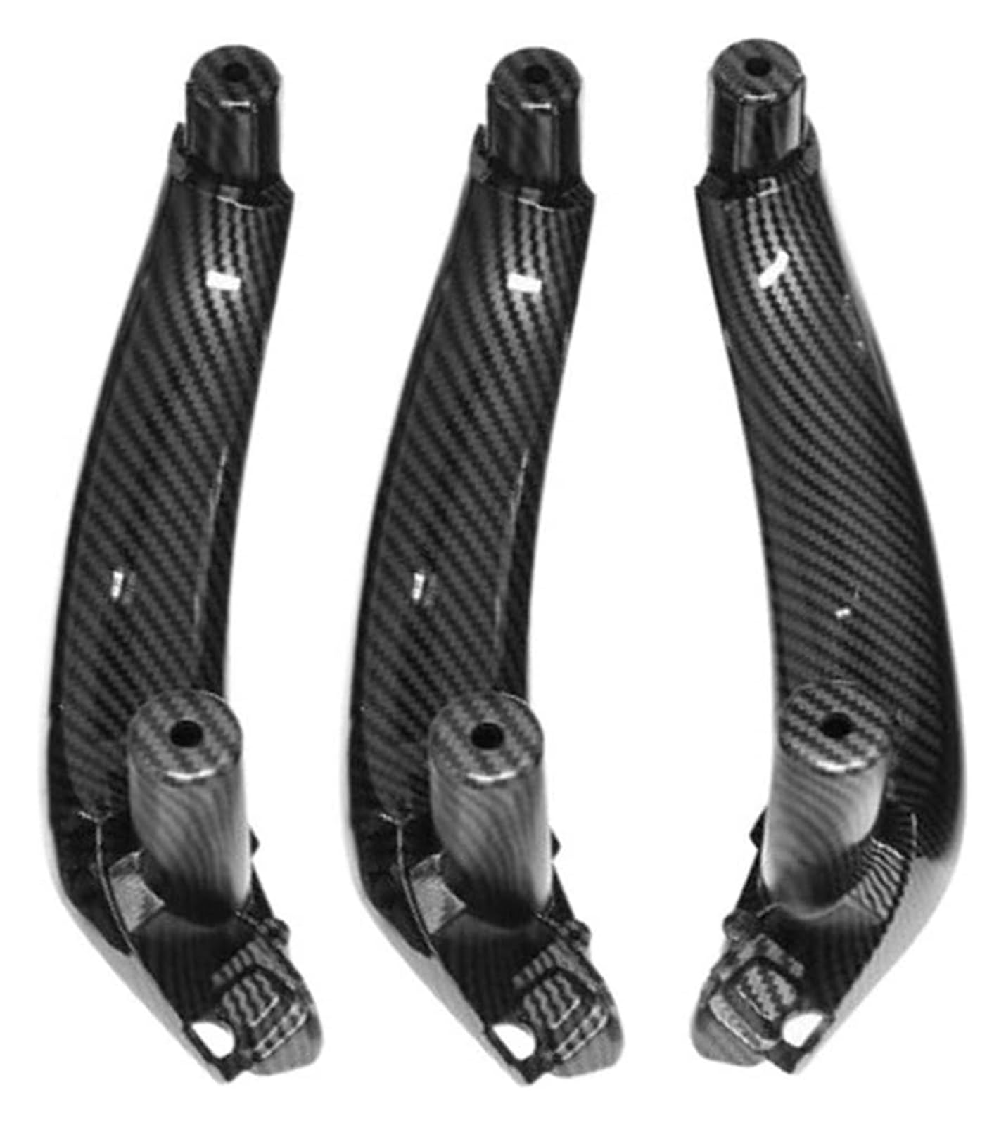 Innenverkleidung Für B&MW X3 X4 F25 F26 2010-2017 LHD RHD Auto Links Vorne Innentürgriff Panel Griff Pull Trim Abdeckung Auto Zubehör(RHD 3pcs Set Carbon) von VALCRIBY