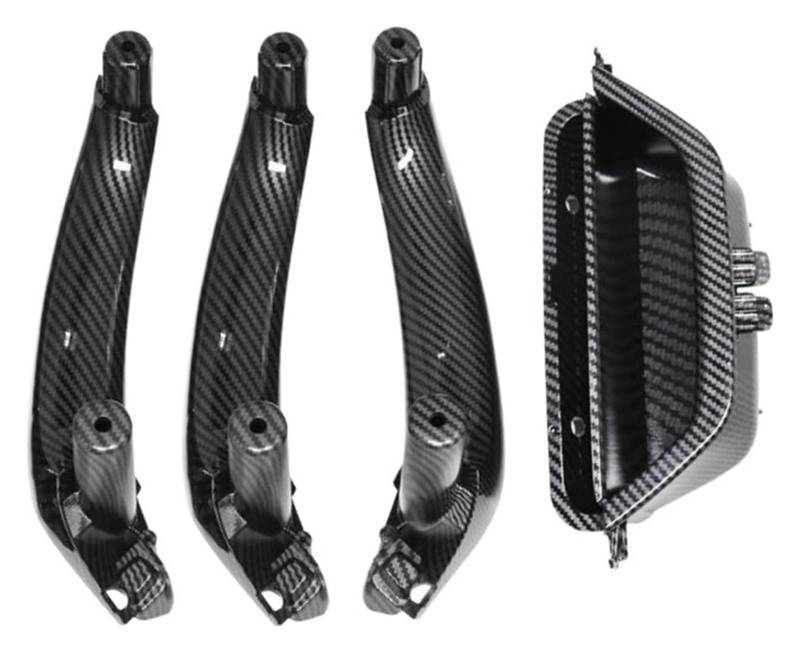 Innenverkleidung Für B&MW X3 X4 F25 F26 2010-2017 LHD RHD Auto Links Vorne Innentürgriff Panel Griff Pull Trim Abdeckung Auto Zubehör(RHD 4pcs Set Carbon) von VALCRIBY