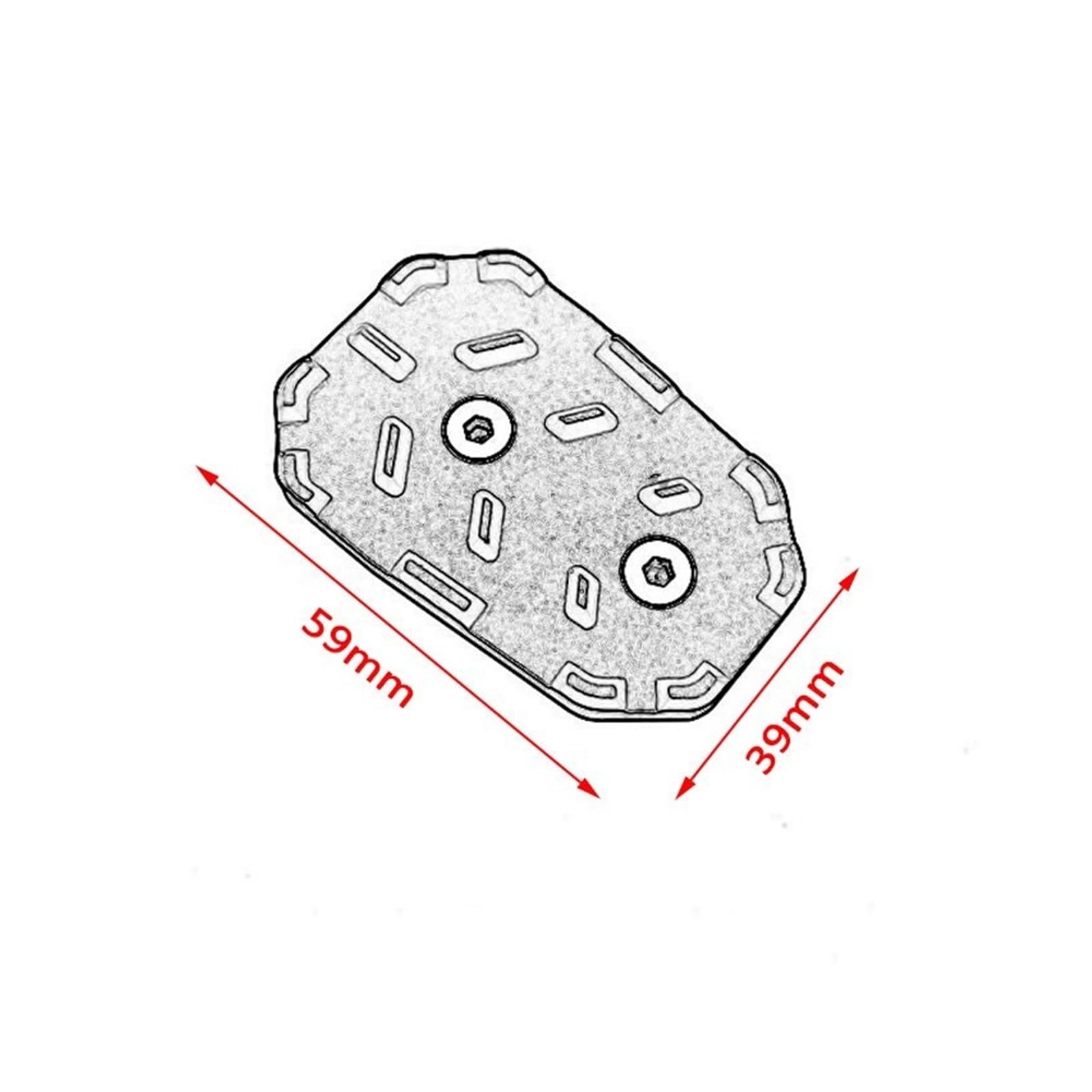 Motorrad Trittbrett Für CBR500R CB500F CBR500R Für CB400F CB400X 2019 2021 2022 Für CB500X Hinten Fuß Bremshebel Pedal Vergrößern Verlängerung Peg Pad Extender(Schwarz,CB400F) von VALCRIBY