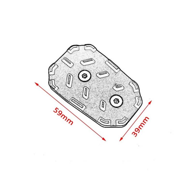 Motorrad Trittbrett Für CBR500R CB500F CBR500R Für CB400F CB400X 2019 2021 2022 Für CB500X Hinten Fuß Bremshebel Pedal Vergrößern Verlängerung Peg Pad Extender(Schwarz,CB400F) von VALCRIBY