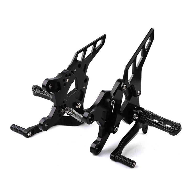 Motorrad Trittbrett Für Kawasaki Z900 Für Z 900 2017 2018 Motorrad Einstellbare Fußstütze Fußrasten Hinten Sets Pedal Fußpolster Pedal Teile(Schwarz) von VALCRIBY