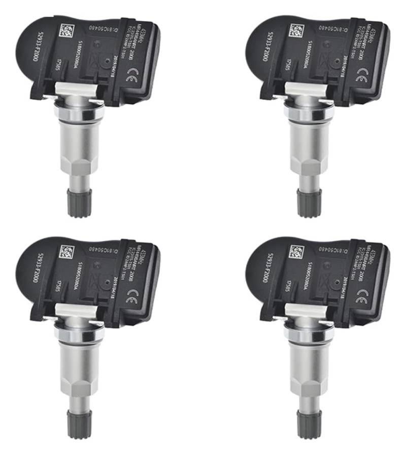 Reifendruckkontrollsystem Für Hyundai I35 2016 2017 2018 2019 52933-F2000 Reifendruck Sensor 1/4Pcs Auto Reifendruck Sensor(4) von VALCRIBY