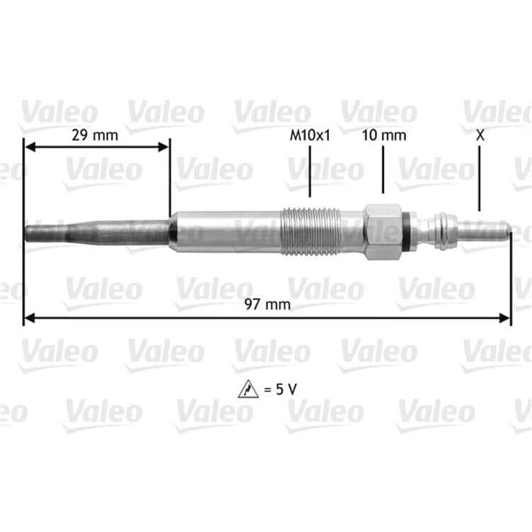 Valeo 4 Valeo Z?ndkerze 246889 Citroen Infiniti Lancia Nissan Peugeot Renault von VALEO