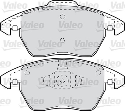 Valeo Bremsbelagsatz, Scheibenbremse [Hersteller-Nr. 598715] für Peugeot, Citroën von VALEO