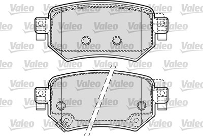 Valeo Bremsbelagsatz, Scheibenbremse [Hersteller-Nr. 601688] für Mazda von VALEO