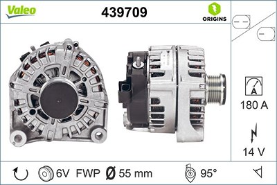 Valeo Generator [Hersteller-Nr. 439709] für BMW von VALEO